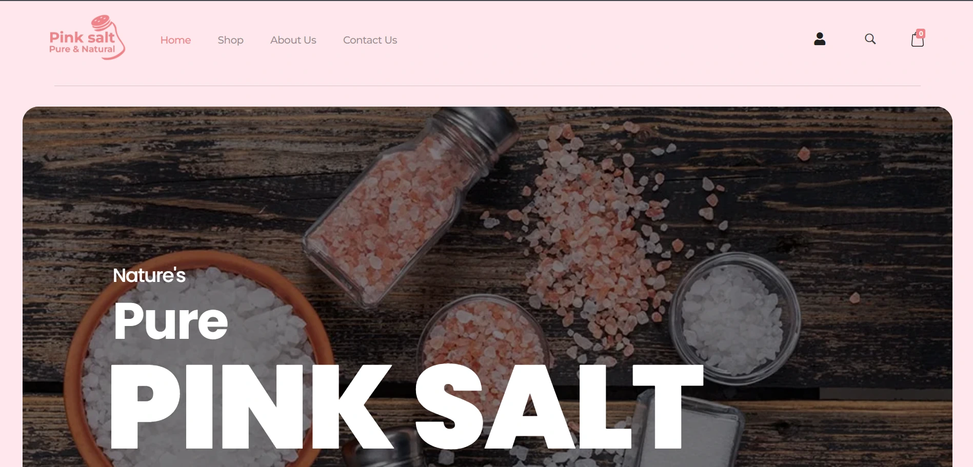 Pink Salt Market – Organic Himalayan Salt Product Website Design